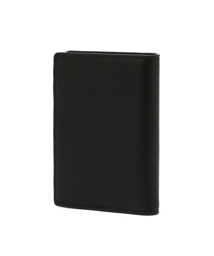 Daks Men'S Accessories Black Dd Logo Cowhide Card Holder Dbho6E911Bk