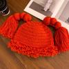 And Cute Warm Long Braided Knit Hat For Women In Beautiful Colors For Winter Comfort