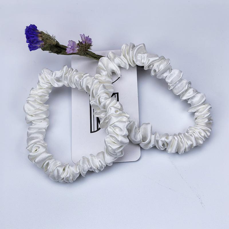 

Роскошные шелковые резинки для волос 19 момме - 100% шелк тутового шелкопряда, стиль «толстая кишка» 1 см с маленькими резинками, в наличии