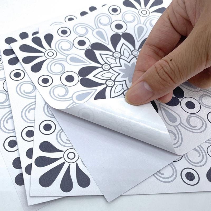 10pcs Retro Self Adhesive Wall Sticker Kitchen Tile Sticker 15*15cm