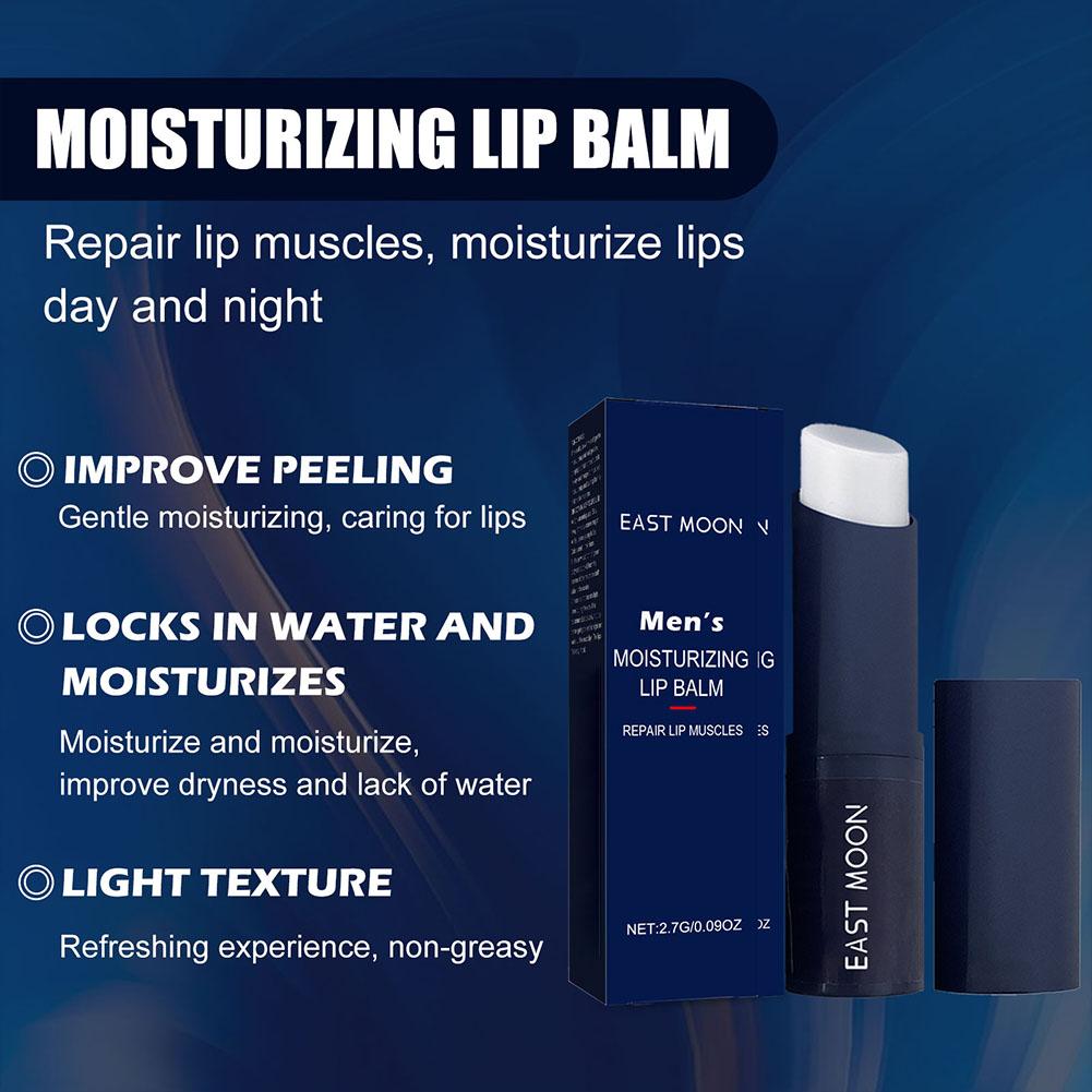 1/5PCS Lip Balm For Men Moisturizing Lip Care Hydration Dry Cracked Lips Soothing Repair Daily Essential Nourishing Beauty Care