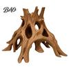 Aquarium Root Decoration 3D Printed Cave Hideout, Hollow Tree Shaped Fish Tank Decoration, Porous Structure Shrimp Breeding Shelter for Shrimp,