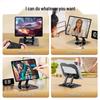 Universal Metal Rotatable Tablet & Phone Stand for Desk - Ideal for iPad, PUBG, Learning, and More