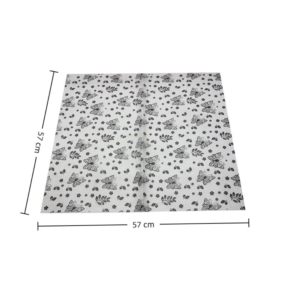 20Pcs Translucent Butterfly Floral Wrapping Paper Butterfly Patterned Gift Packaging Paper Flower
