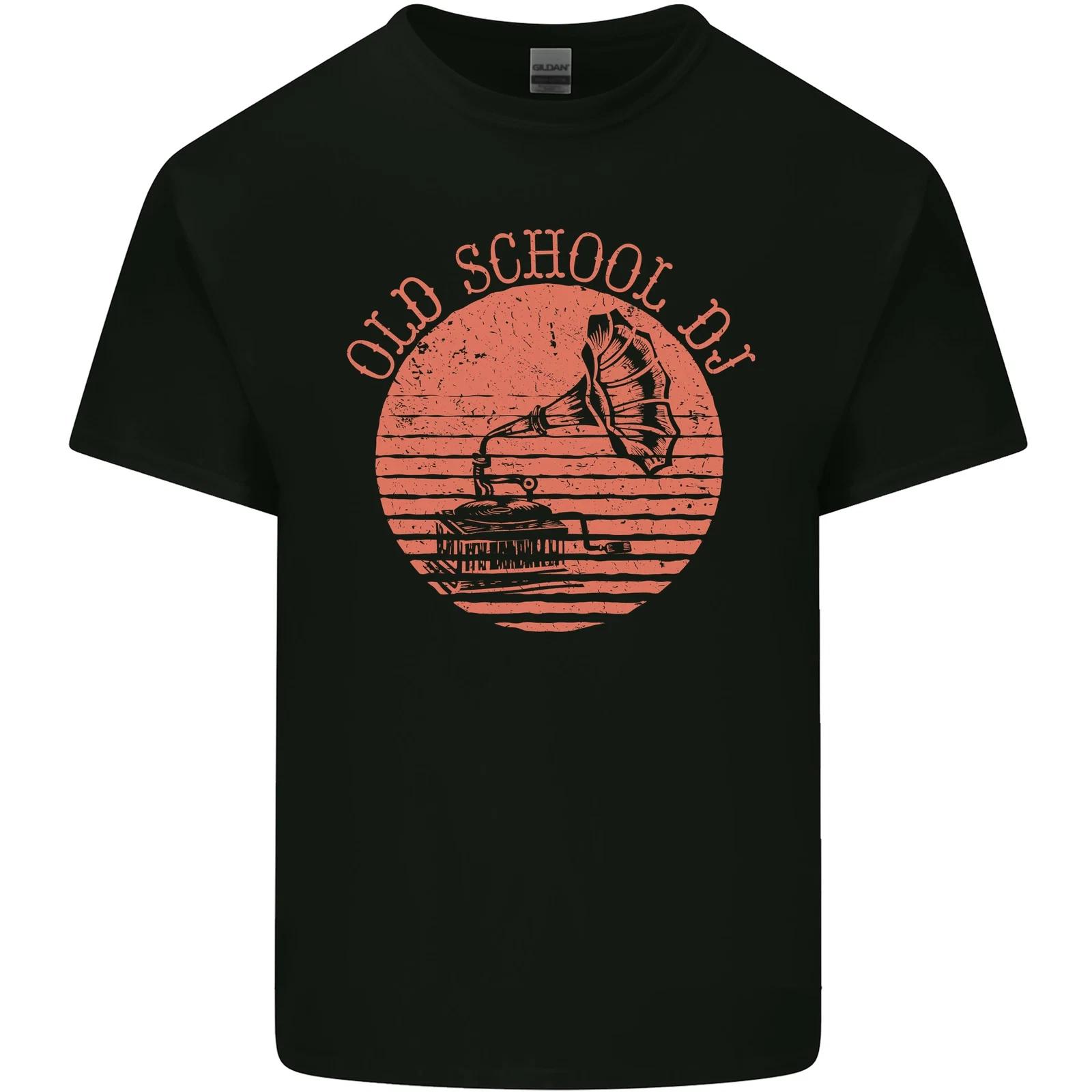 Old School DJ Gramophone DJing Music Kids T-Shirt Childrens 3XL