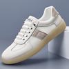 Fashion Lightweight Mens Shoes Lace Up Skateboard Footwear Male All-match Simple Sneakers Leisure Leather Casual Shoes Vulcanize Shoes
