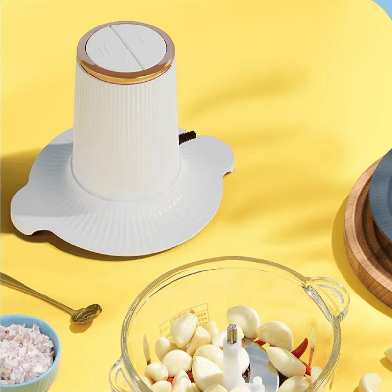 ZISIZ Electric Meat Grinder & Food Processor, 2L Glass Bowl