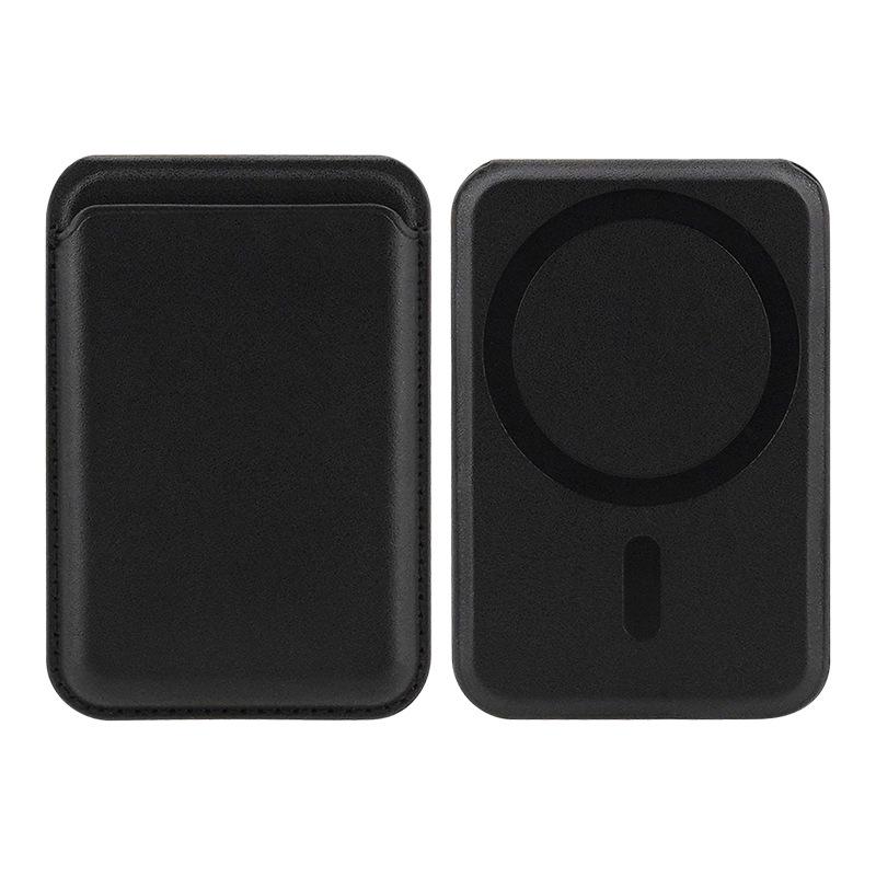 Apple MagSafe Magnetisk korthållare & Justerbart stativ - PU-läder ID-hållare för 15 Pro