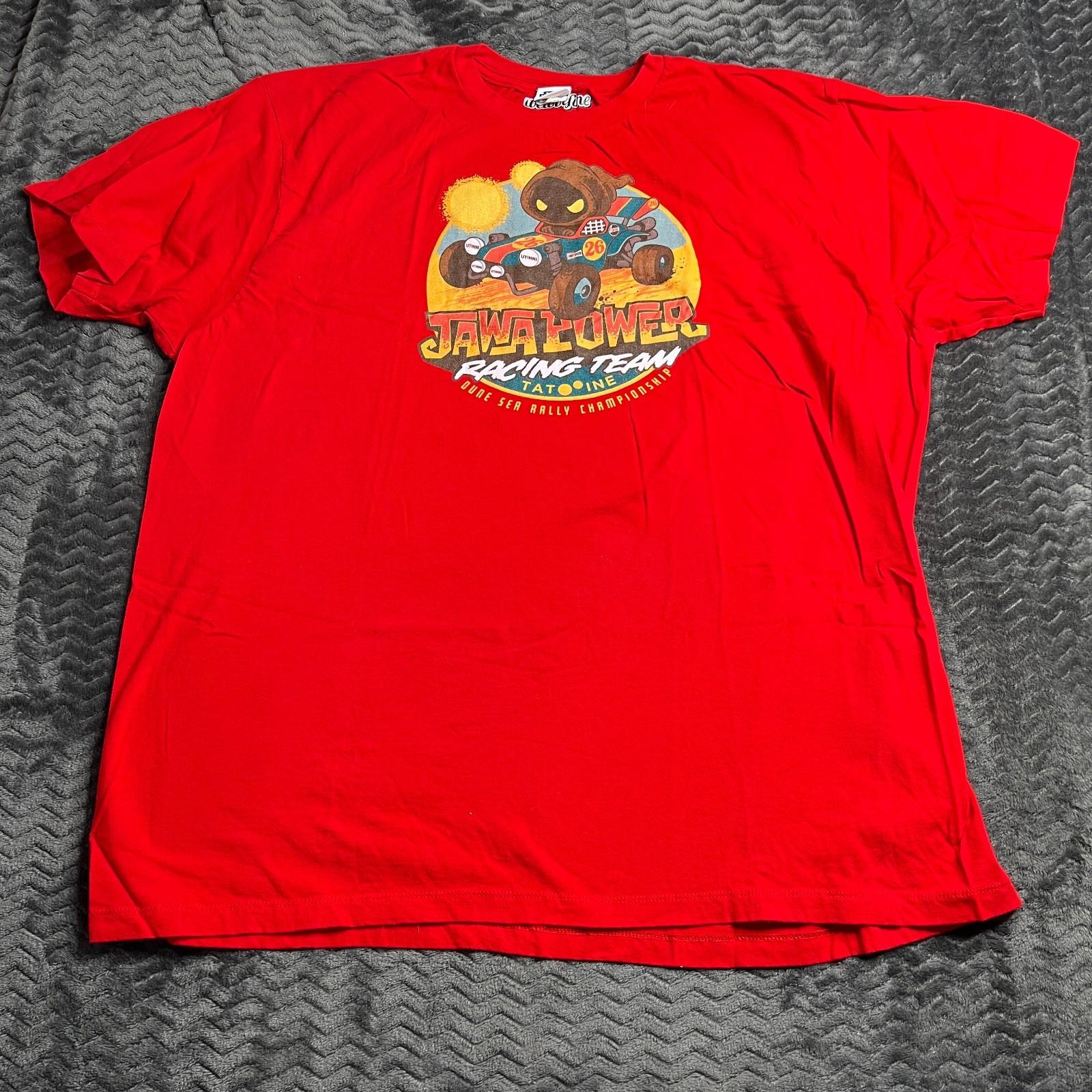 Star wars jawa power racing team tshirt red Size 3XL S