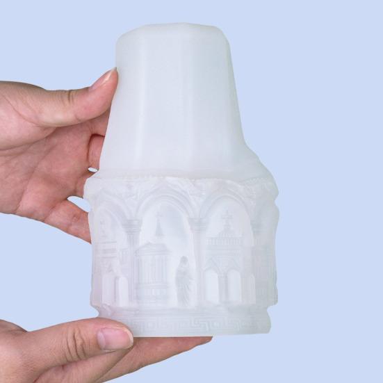 Yousheng Renaissance Silicone Mold DIY Epoxy Resin Candle Holder Storage Cup Mold for Jewelry Plaster Crafts Nordic Style Display Mold