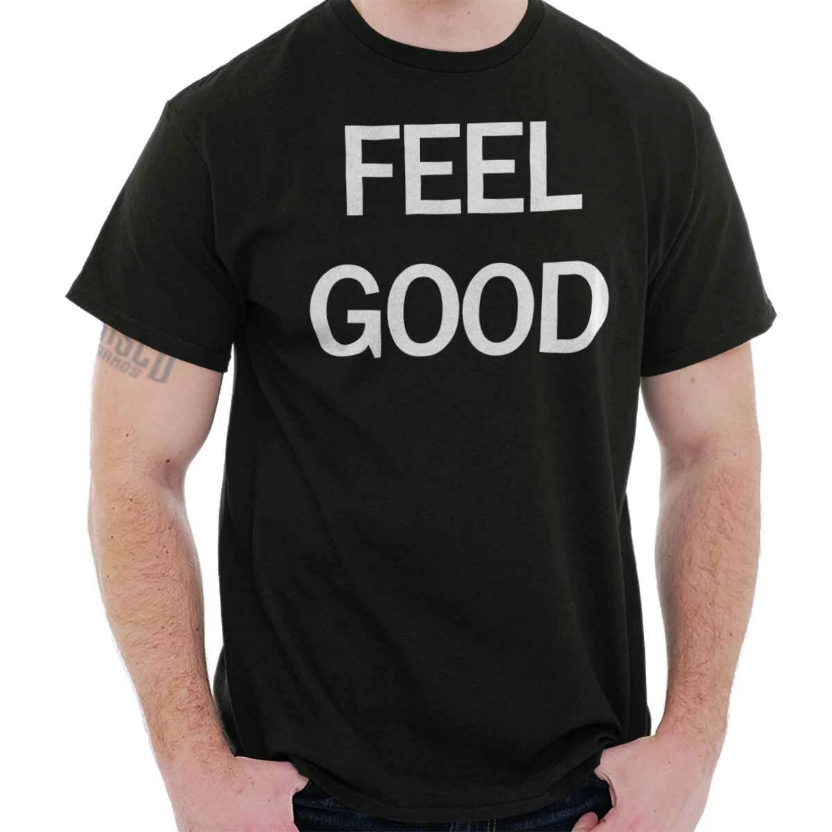 Feel Good Summer Beach Party Yoga Happy Gift Womens or Mens Crewneck T Shirt Tee XXXXL