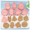 8Pcs/Set Christmas Biscuit Mold Santa Snowman Tree Elk Cute Pattern Cookie Stamp Pressure Fondant Sugarcraft Baking Tools