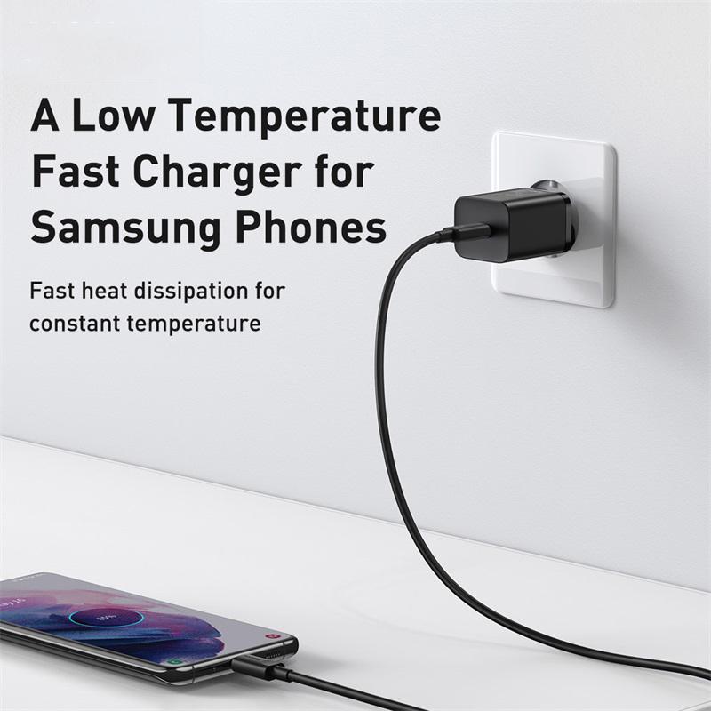 Baseus USB C Charger 25W Support Type C PD Fast Charging Portable Phone Charger For iPhone 16 15 14 13 Pro Max Samsung S22 Tablet