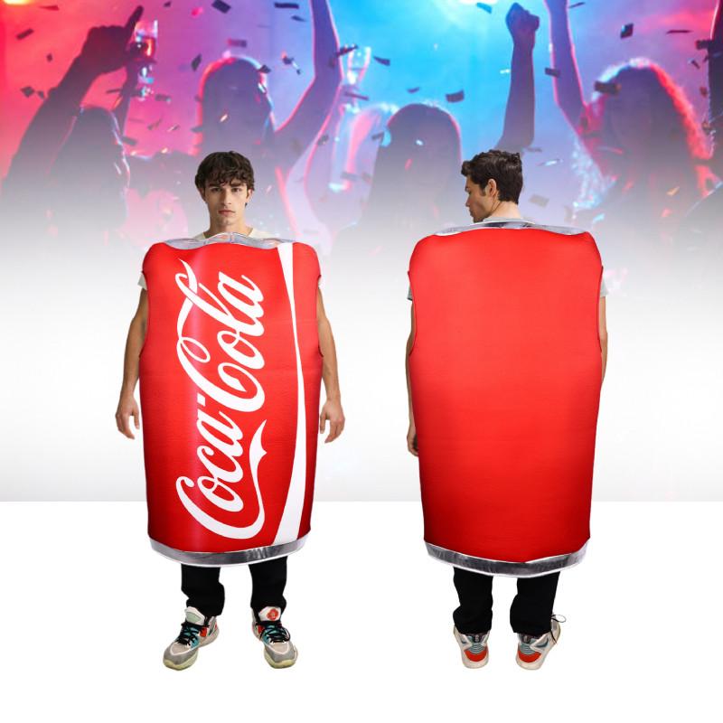 Inflatable Cocacola Adult Suit Cosplay Fancy Dress Costume Party Gift Halloween