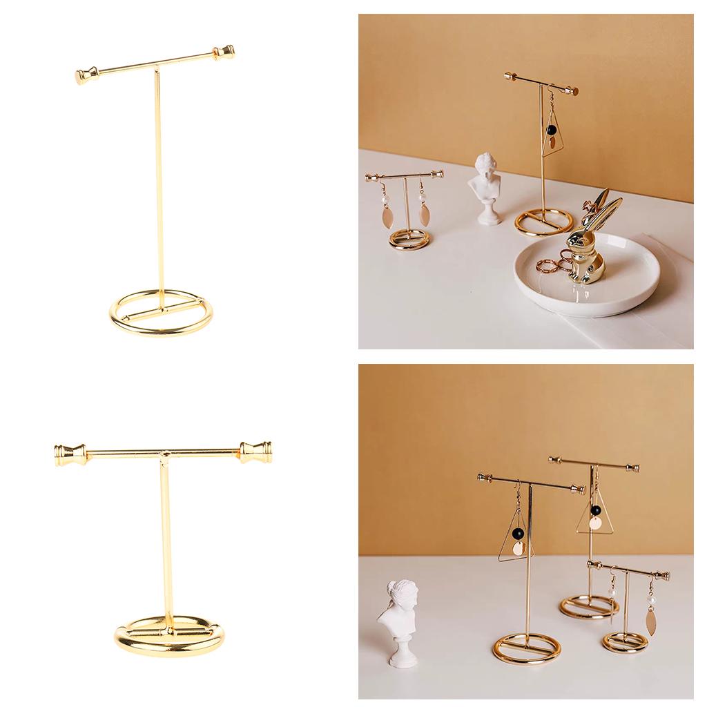 2x Metal Jewelry Organizer Shelf Earring Display Rack