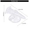 6pcs Automatic Shrimp Feeding Cups Transparent Suction Cup Shrimp Feeders for Easy Monitoring Efficient Aquarium Feeding