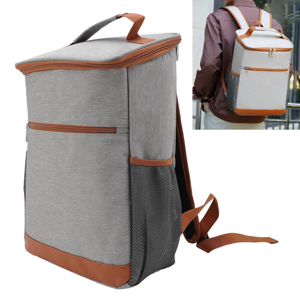 Insulated Backpack Large Capacity Leakproof Cooler Shoulder Bag for Outdoor Camping Beach Picnic