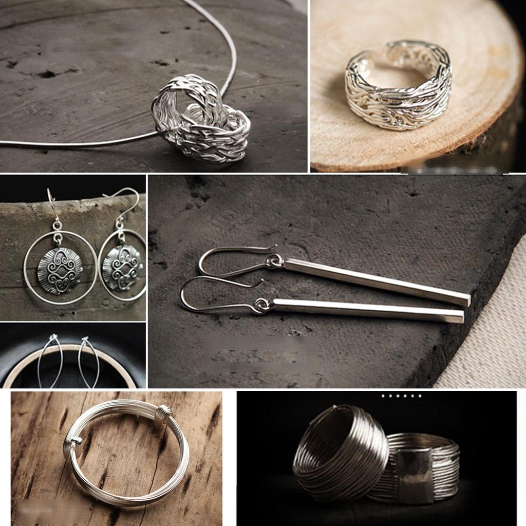 Creative Authentic Sterling Silver Wire 925 Sterling Silver Wire DIY Wire