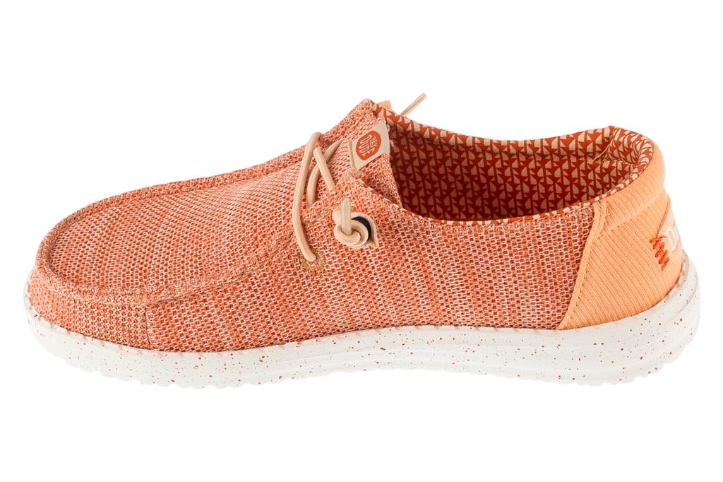 Hey Dude Wendy Stretch Sox, Womens orange Sneakers