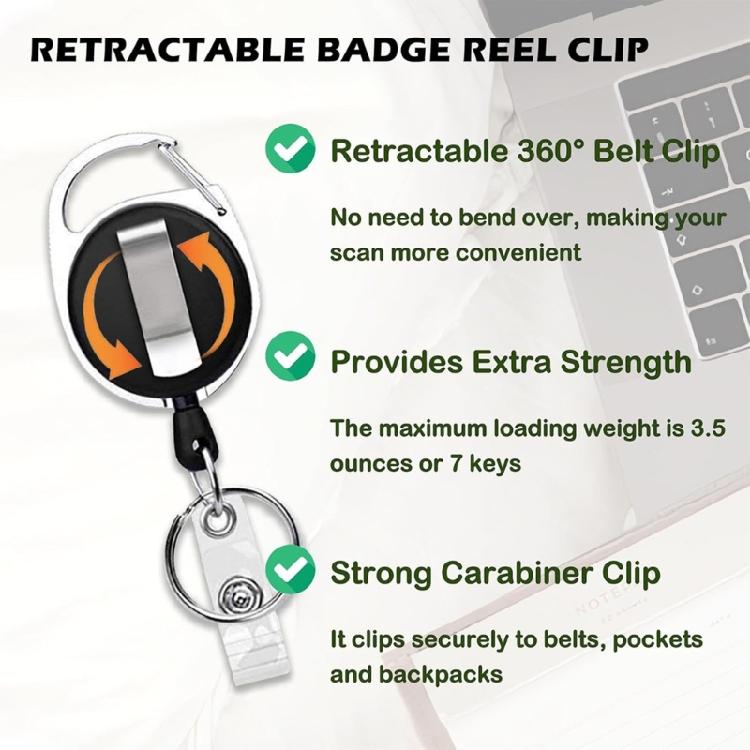Leopards Retractable Badge Holder Waterproof ABS Card Holder With Retractable Lanyard For Corporate Business Employee