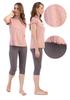 Women's Viscose Pajamas Short Sleeve Knee-Length Pants Comfortable M Vienetta