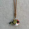 Cartoon Wood Carving Keychain Sparrow Brids Key Ring Unique Wooden Bird Pendant  Bag Hanging