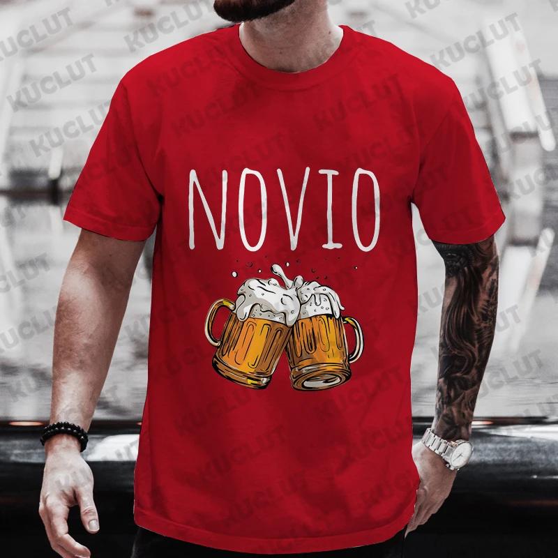 Evg Future Team Bräutigam Herren T-Shirt Spanisch Junggesellenabschied T-Shirts Hochzeitsoberteile Vatertag Bier Grafik T-Shirt