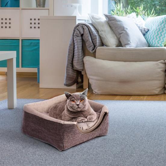 3-in-1 Cats Bed Comfortable Foldable Pet Cave Tent Cotton Cats House Sofa Nest