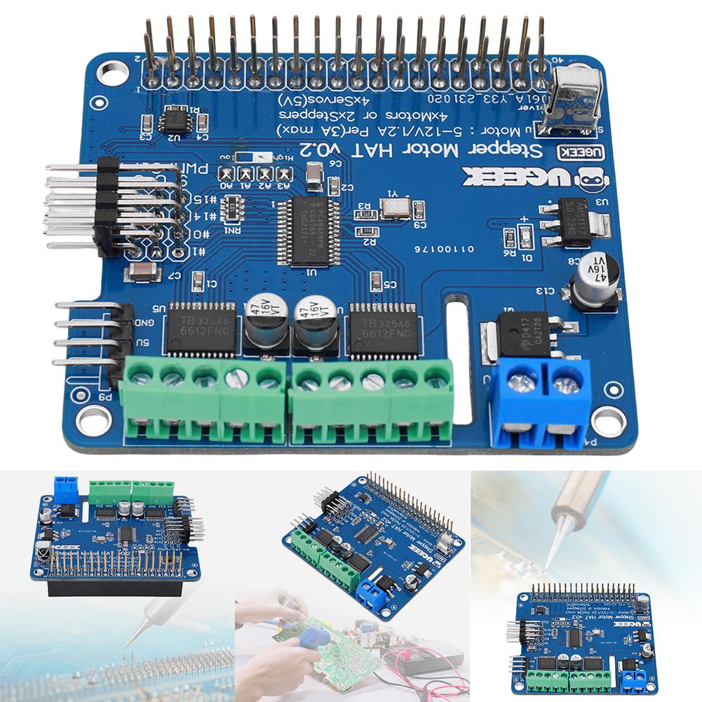 

Модуль драйвера серводвигуна плати розширення робота 5 В-12 В для Raspberry PI 4B 3B _