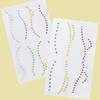 Tattoo Rhinestones Attractive Easy To Apply Plastic Convenient Gem Faux Crystal Stickers for Unisex