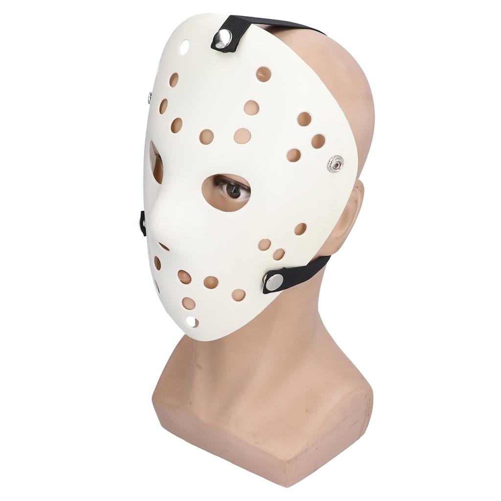 Weiße Hockeymaske Schreckliche Gruselige Halloween-Maske Partykostüm Cosplay-Requisite für Erwachsene Kinder