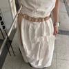 Ethnic Leather Waist Rope Floral Dress Jeans Belt American Women's Belt  Waist Decoration