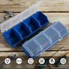 1Pcs Blue Red Parts Storage Box 4 Compartments Tool Part Container Bin New Screw Organizer Box