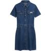 American Vintage Button-Up Shirt Dress Short Sleeve Women Dresses 47C661G