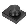 USB Volume Control One Key Mute Function 2m 6.6ft Cable Metal Case Black Computer Volume Knob for Win