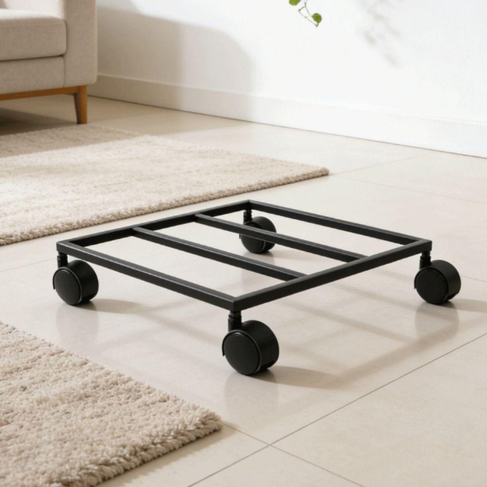 Movable Rolling Plant Stand Heavy Duty Movable Planter Tray Dolly Garden Pot Holder Outdoor Garden
