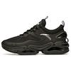 Anta Comfortable Slip Resistant Abrasion Resistant Breathable Cushioning Low top Running Shoes Men's Black 912045552-3