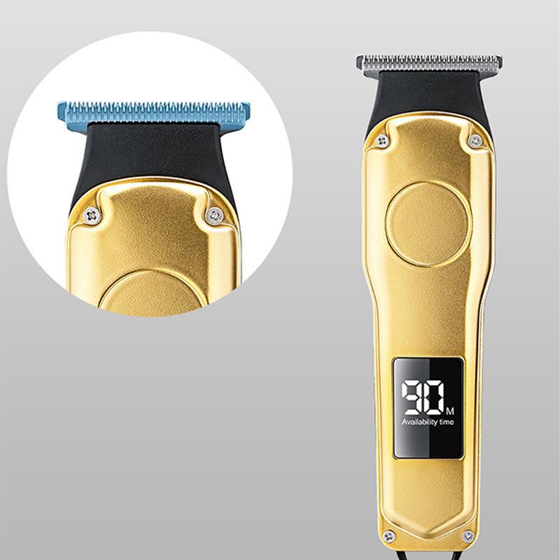 SHINE Cross-Border Electric Hair Clippers with Digital Display – White, Light, Shaver & Balding Clipper