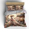 Elegant Kimono Floral Decoration Set Multiple Sizes Kid'S And Adults' Bedroom Exquisite 3Pc Bedding Set, Gift