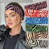 1 ks Módní dámské sportovní čelenky do vlasů Retro styl Zvířecí zebra potisk Čelenka pro každodenní život Street Dance & Výlety