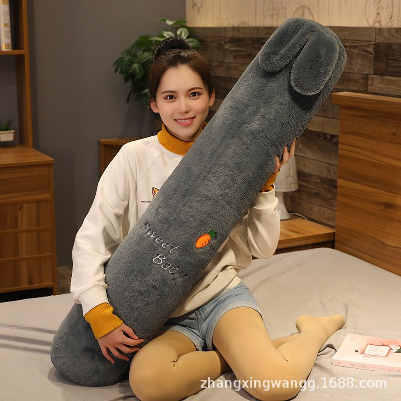 Sleeping Throw Pillow Long Pillow with Legs Cylindrical Bed Long Pillow for Girls and Boys Pregnant Women Large Removable and Washable