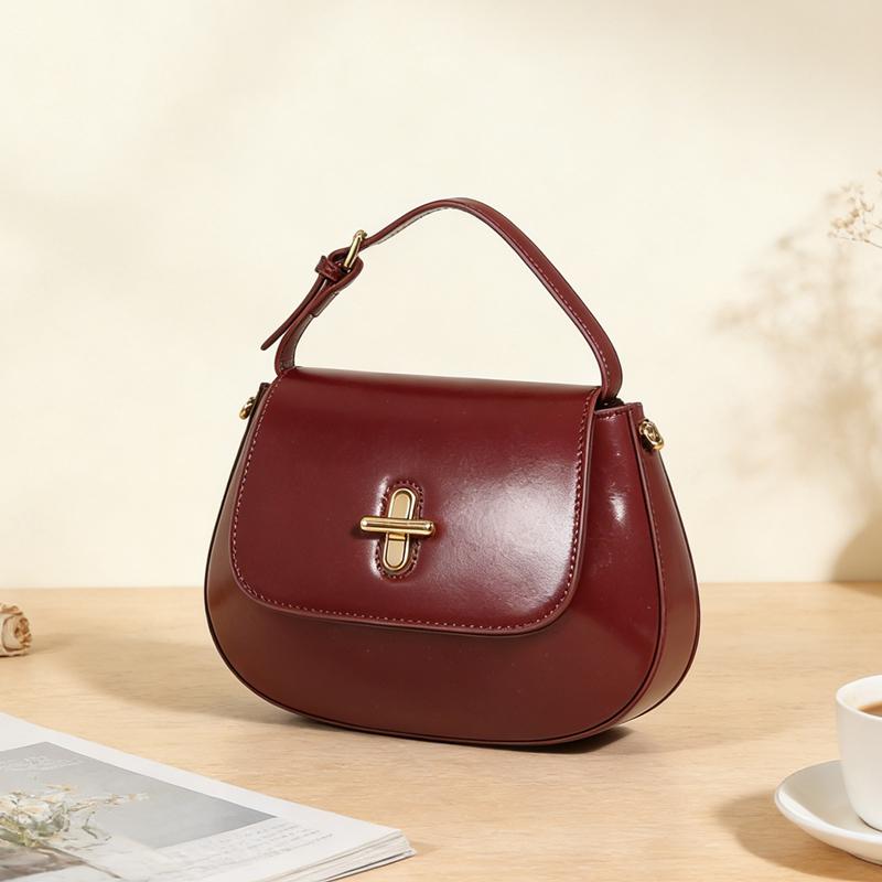 HIFASHION Prawdziwa Skóra Bydlęca Torby Saddle Damskie Małe Na Ramię Crossbody Torba z Górnym Uchwytem Klapka Torebka Do Pracy Imprezy