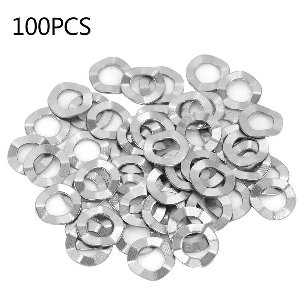Wave Spring Washer Assortment Kit Stainless Steel Spring Wave Washer 10 Sizes M3 M4 M5 M6 M8 M10 M14 M16 M20(50pcs*M6)