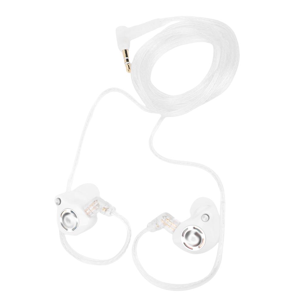 Wired Earbuds 3.5mm Interface HiFi Sound 1BA 1DD IEM Earphones with Detachable 2 Pin Cable for PC Game Console