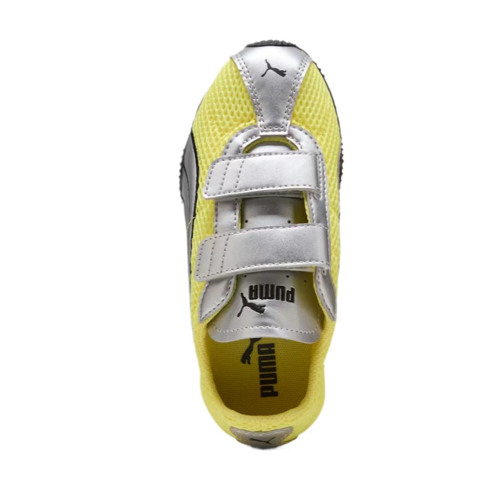 Puma H-Street Synthetic Leather Fabric Velcro Street Low Top Running Shoes Kids Sneaker 406215-04