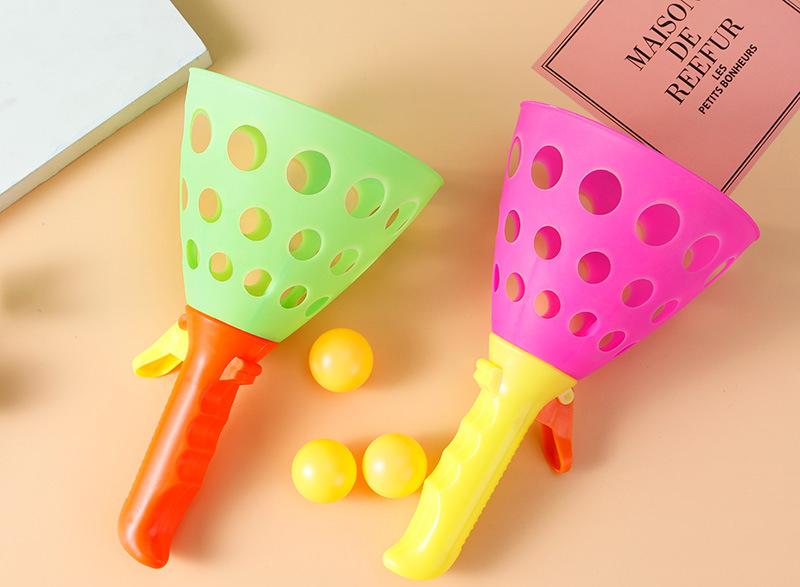 Family Parent-Child Interaction Ball Double Catcher Throwing Toy Catapult Throwing Butt Bouncy Ball Docking Balls Kids Toys