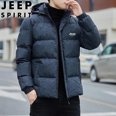 JEEP SPIRIT Men's Hooded Cotton Padded Jacket