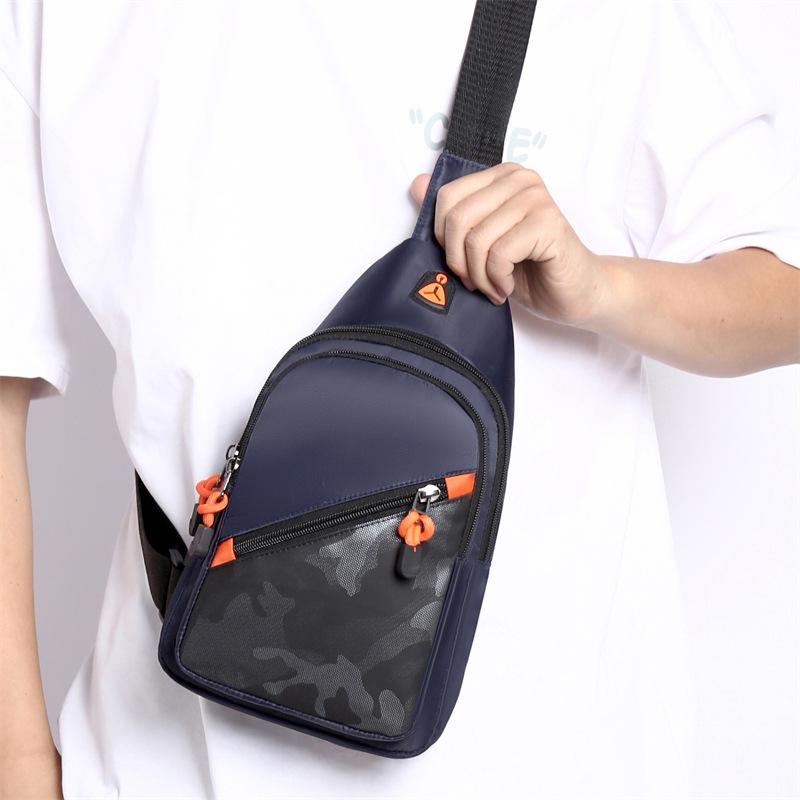 New Breast Bag Men's Bag Shoulder Messenger Bag Men's Trendy Boys Canvas Casual Men's Bag Trendy Brand Small Backpack Diagonal Span