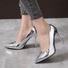 Fashion Women Pumps High Heels Silver Sexy High Heels Shoes for Women Stilettos Fashion Luxury Wedding Party Shoes Big Size