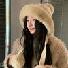 Fleece Thermal Pullover Hat Autumn and Winter Hat Women's Thickened Cold-proof Plush Hat